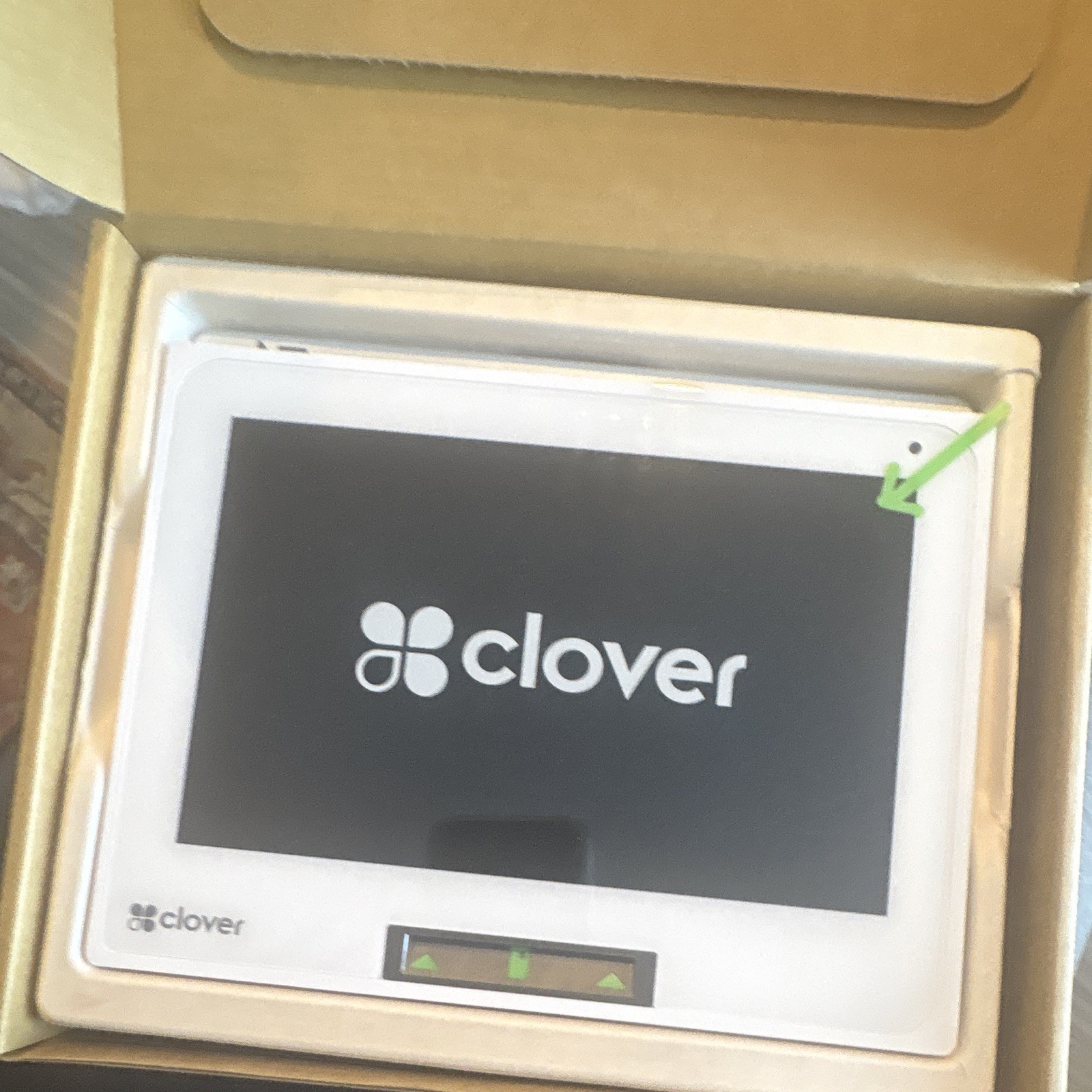 Clover Mini POS System C305 Retail Terminal Kit w/ Power Adapter & Guide White
