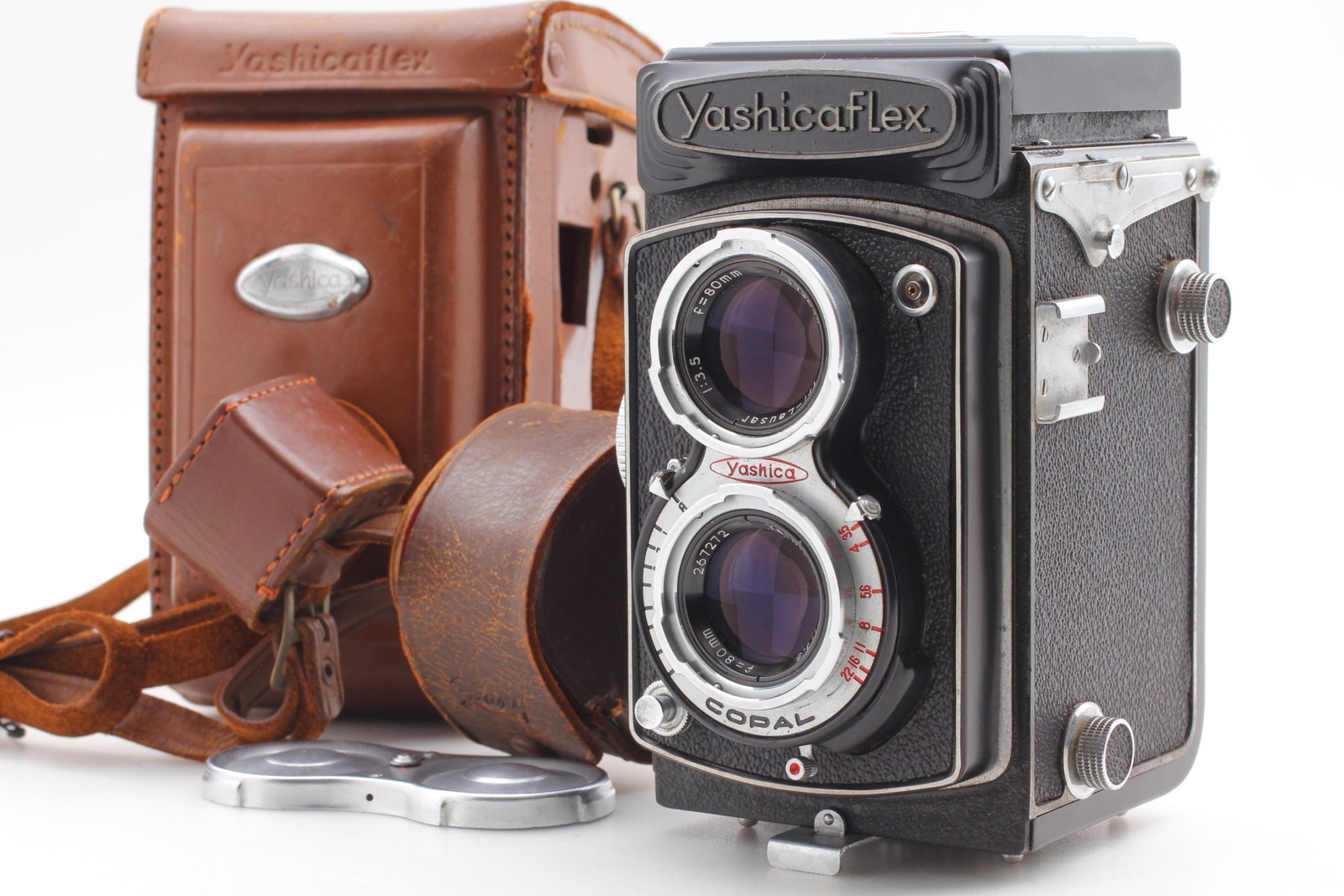 [Near MINT w/Case] Yashica Yashicaflex Model C 6x6 TLR Camera 80mm F/3.5 JAPAN