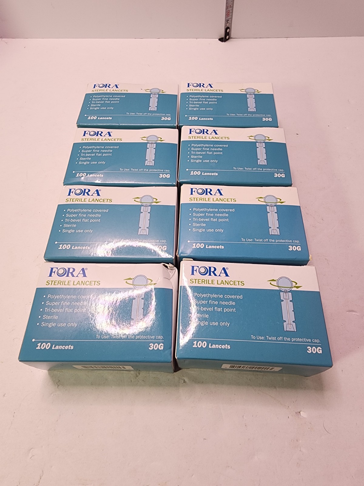 FORA Sterile Lancets 30 Gauge, 100 Lancets Exp 5-18-28