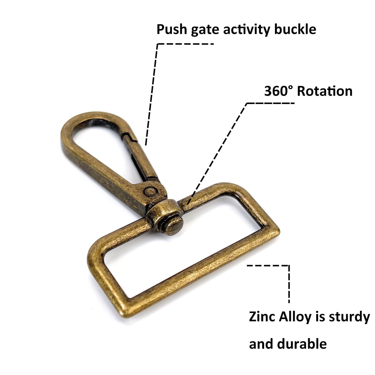 15 Pcs 1-1/2" Bronze Purse Hardware Set