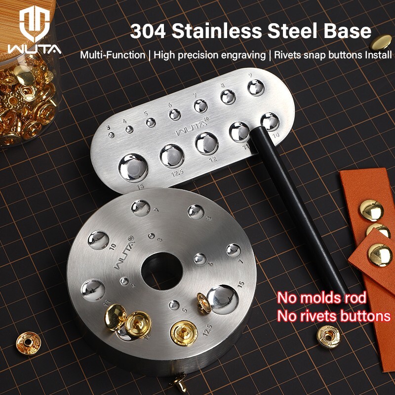 Flat Dapping Doming Block 12 Cavity Steel Dapping Doming Block DIY Leather Tool