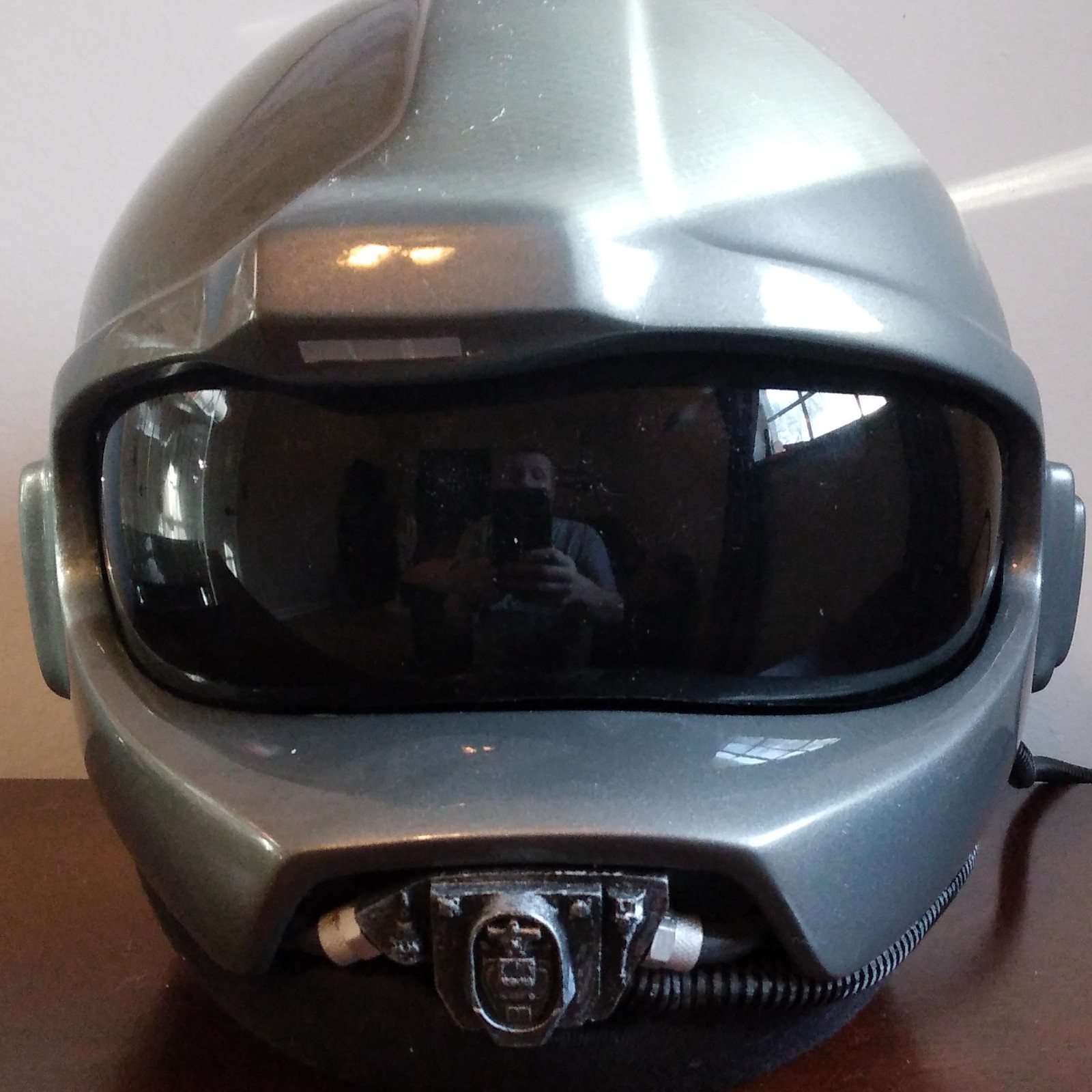 Airwolf Replica Helmet with Battery Box Movie Prop Reproduction