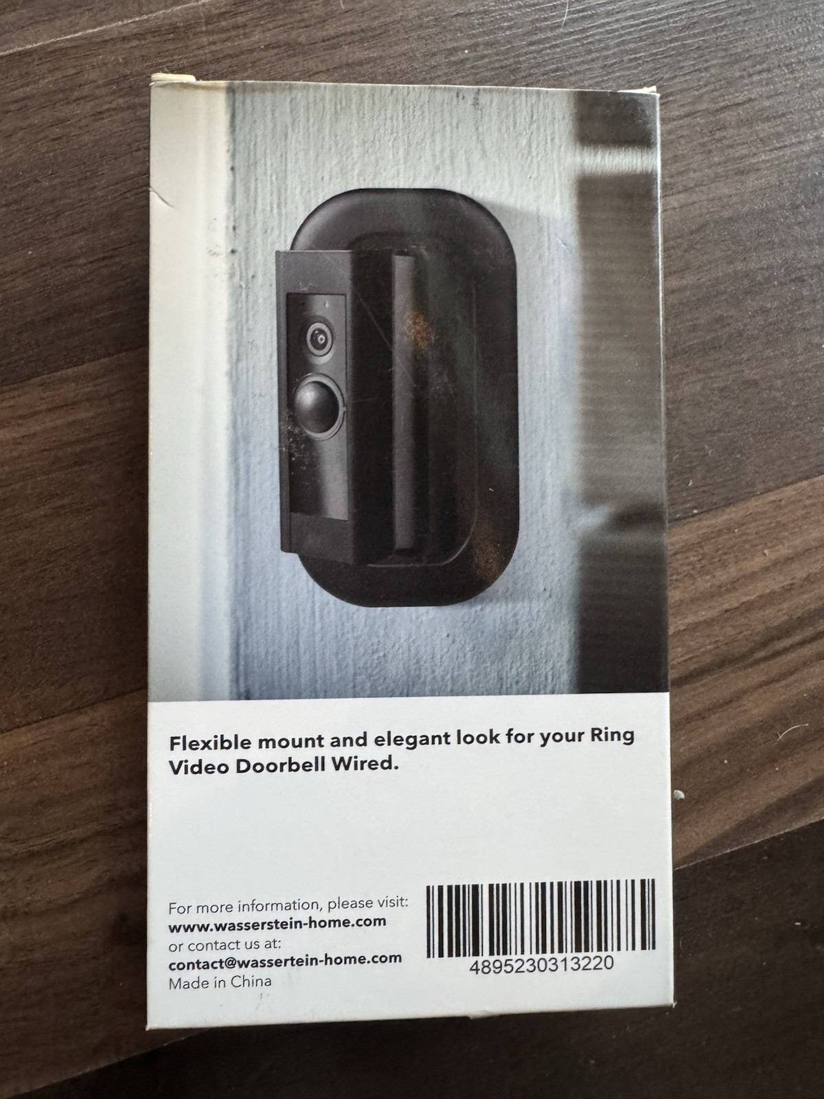 Wasserstein Adjustable Angle Mount & Wall Plate for Ring Video Doorbell Wired