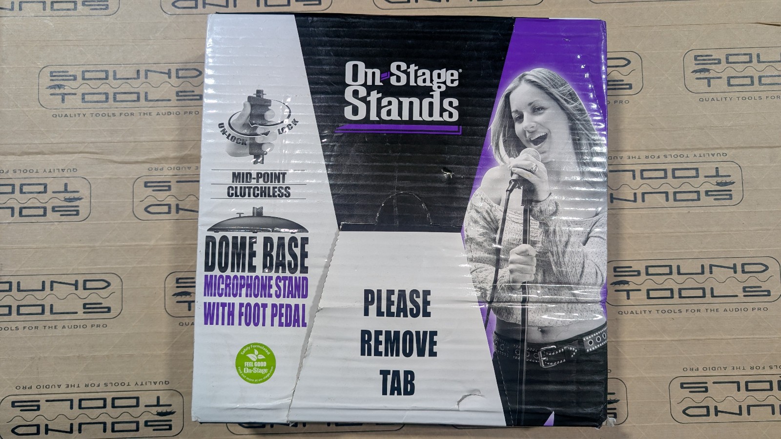 On-Stage MS7255PG Pistol Grip Dome Base Microphone Stand