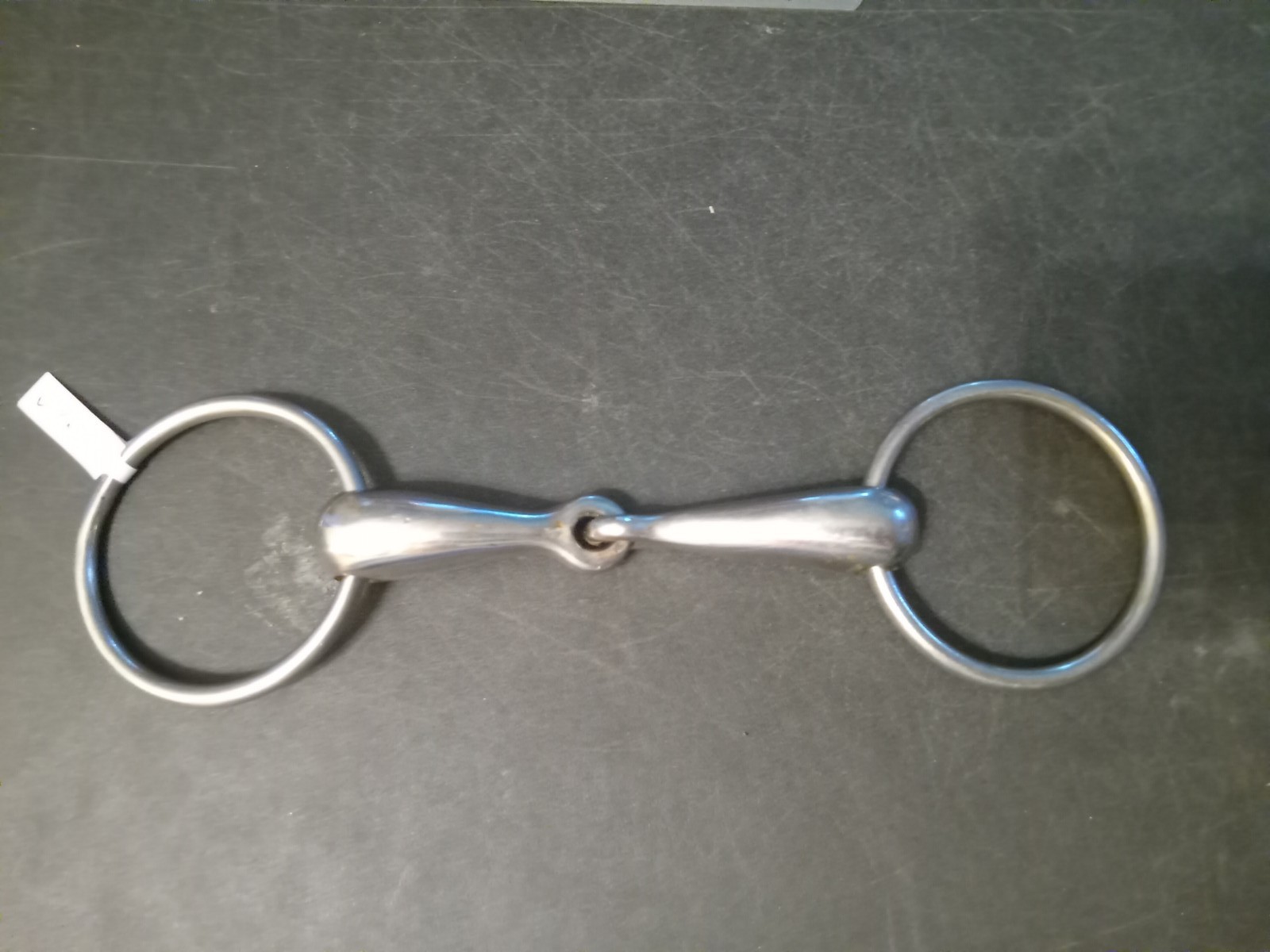 loose ring Hollow mouth snaffle bit 4 3/4 in