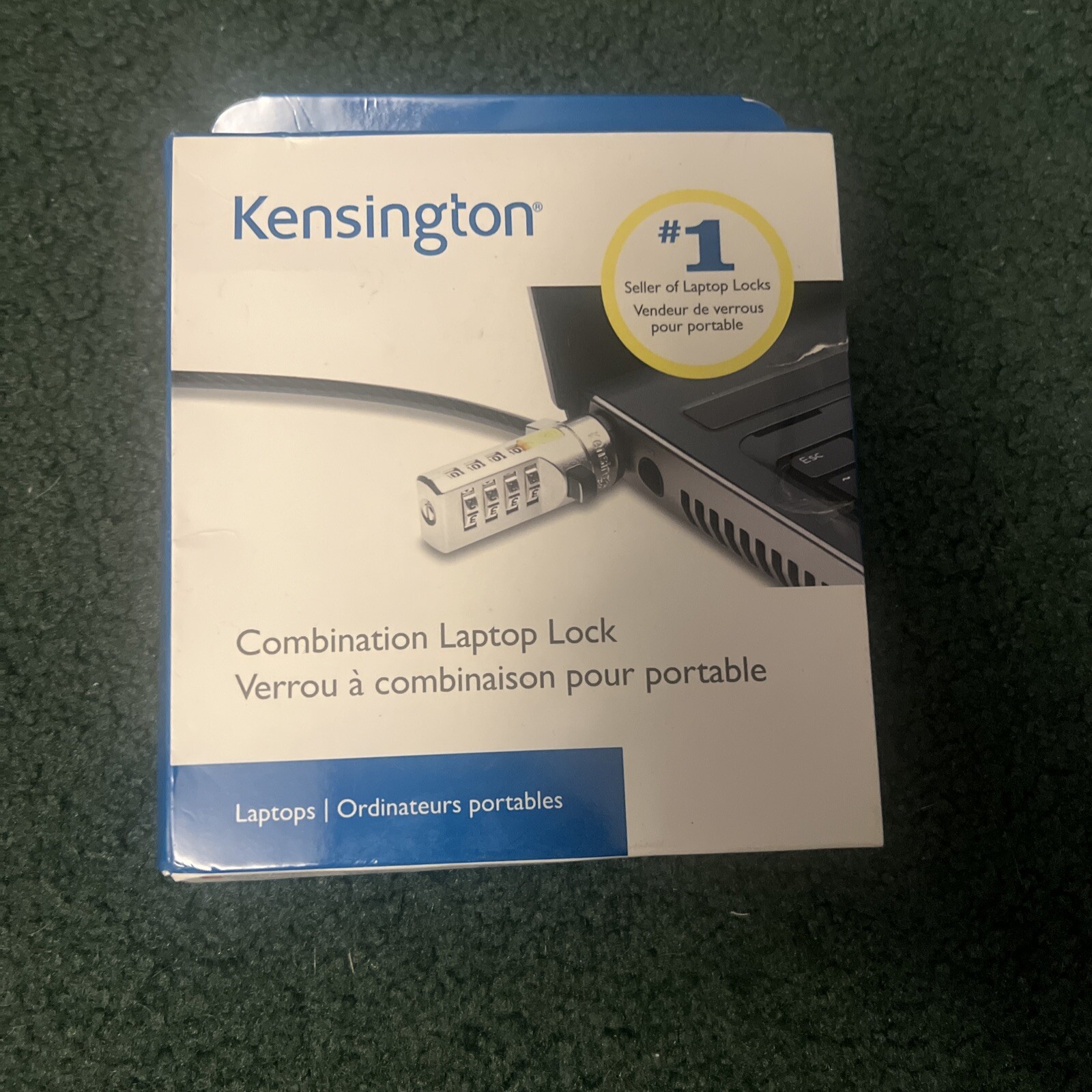 Kensington Combination Laptop Lock With Carbon Steel Cable K64673AM New