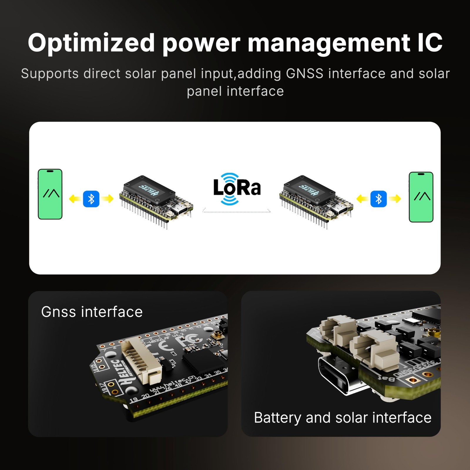 Heltec ESP32 LoRa 32 V4 Development Board with OLED Display and L76 GNSS GPS ...