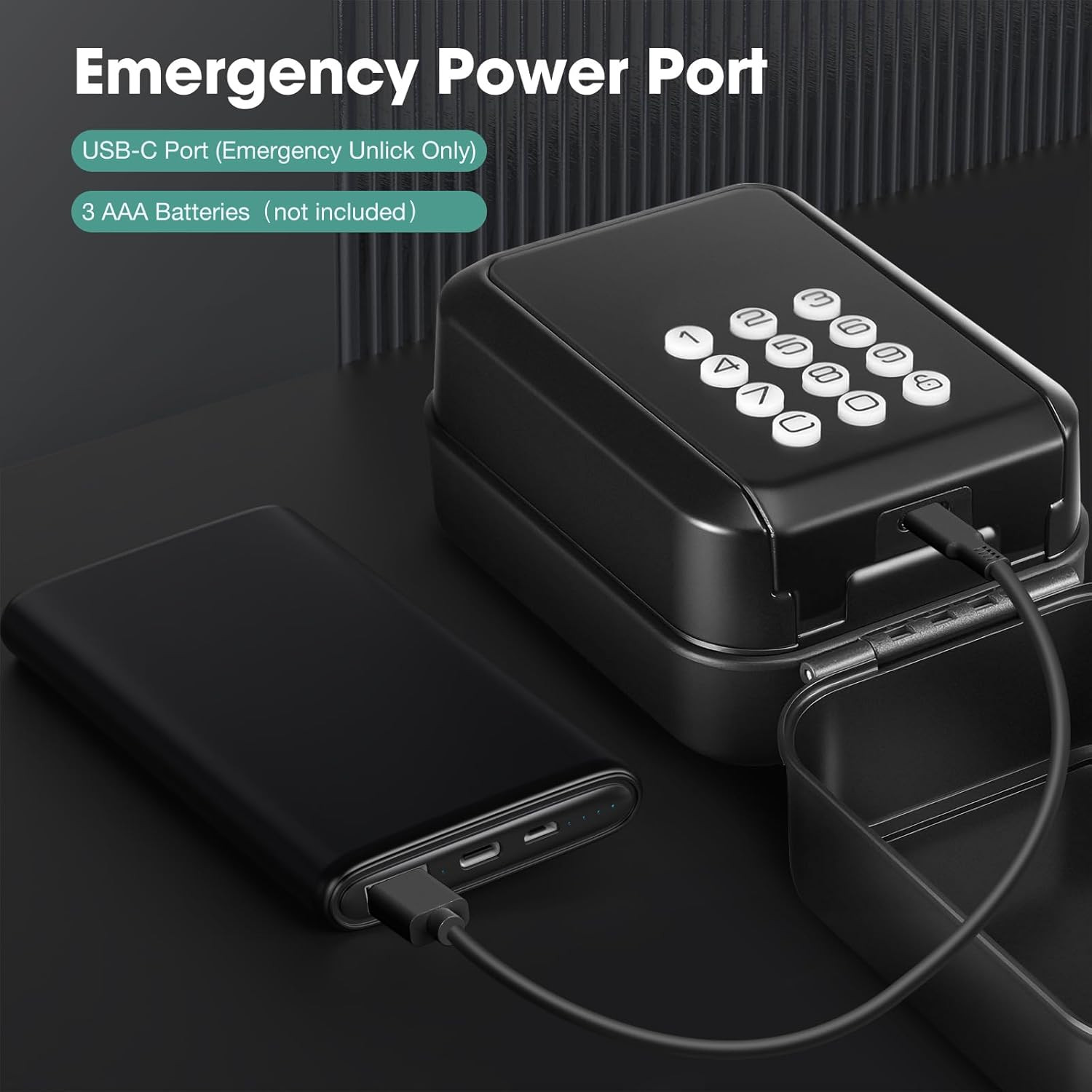 Smart Key Lock Box Electronic Bluetooth Lock Box with APP Control & PIN Code Typ