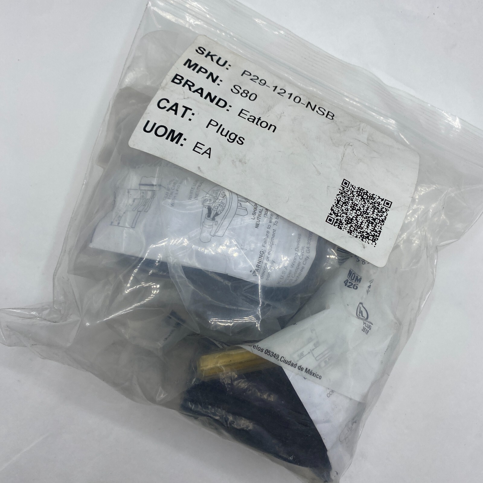Eaton NSB S80 Plugs Universal Angle Plug 3P 50A 250V 3 Wire🔔