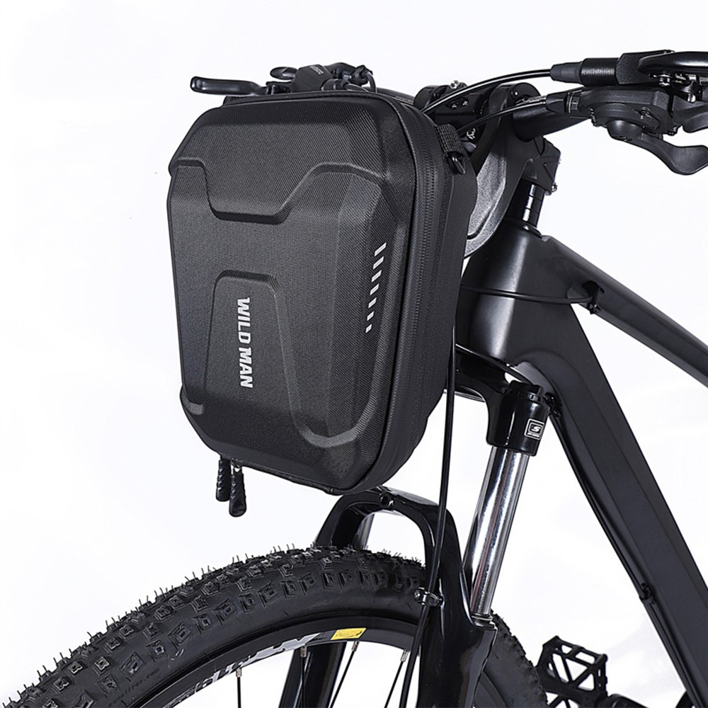 WILD MAN Bike Bicycle Scooter Front Bag Hard Cycling Case Shockproof Waterproof
