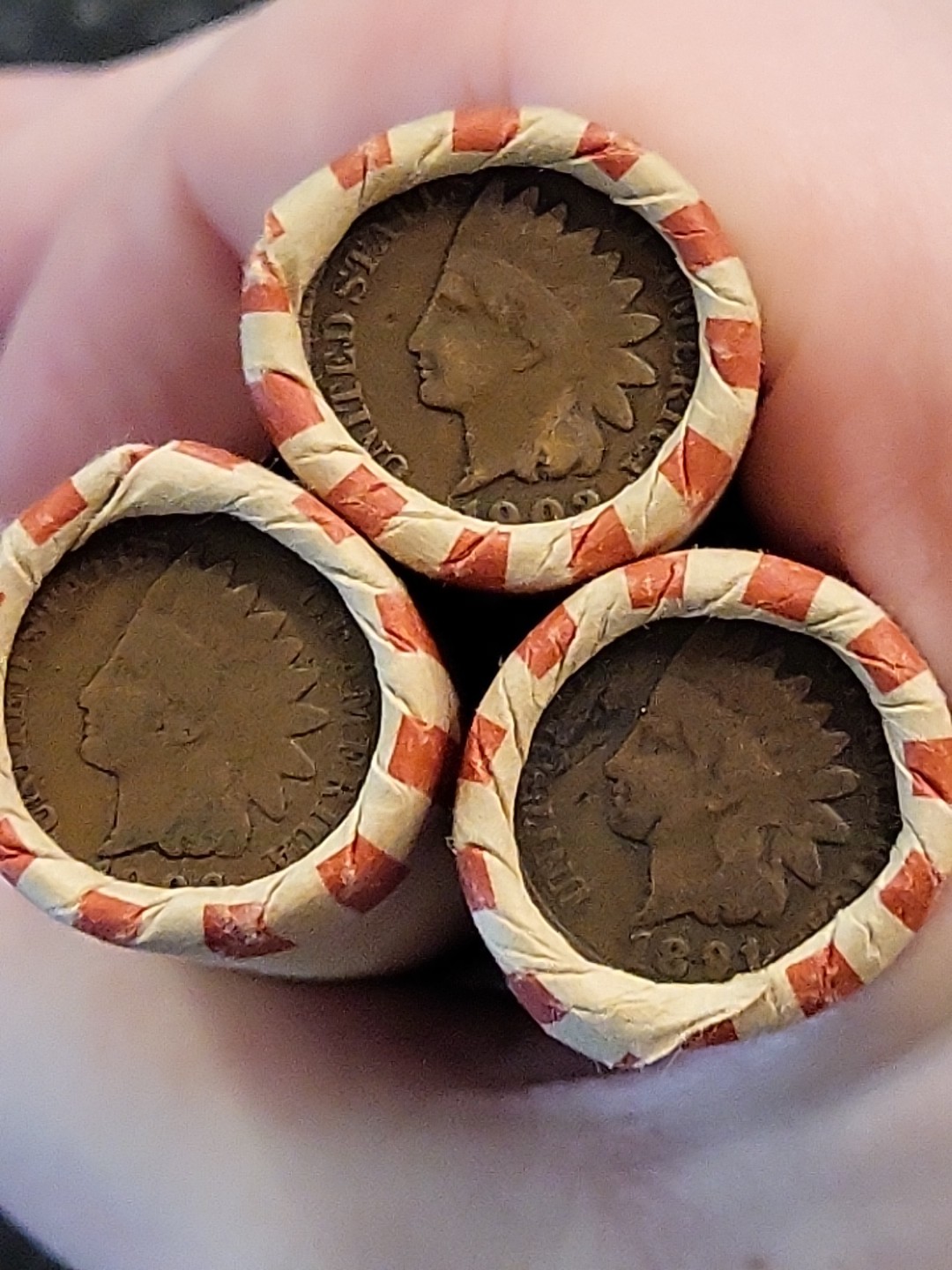 Unsearched Wheat Cent Roll w/ 2 Indian Head Enders AT LEAST! Nothing Pulled!
