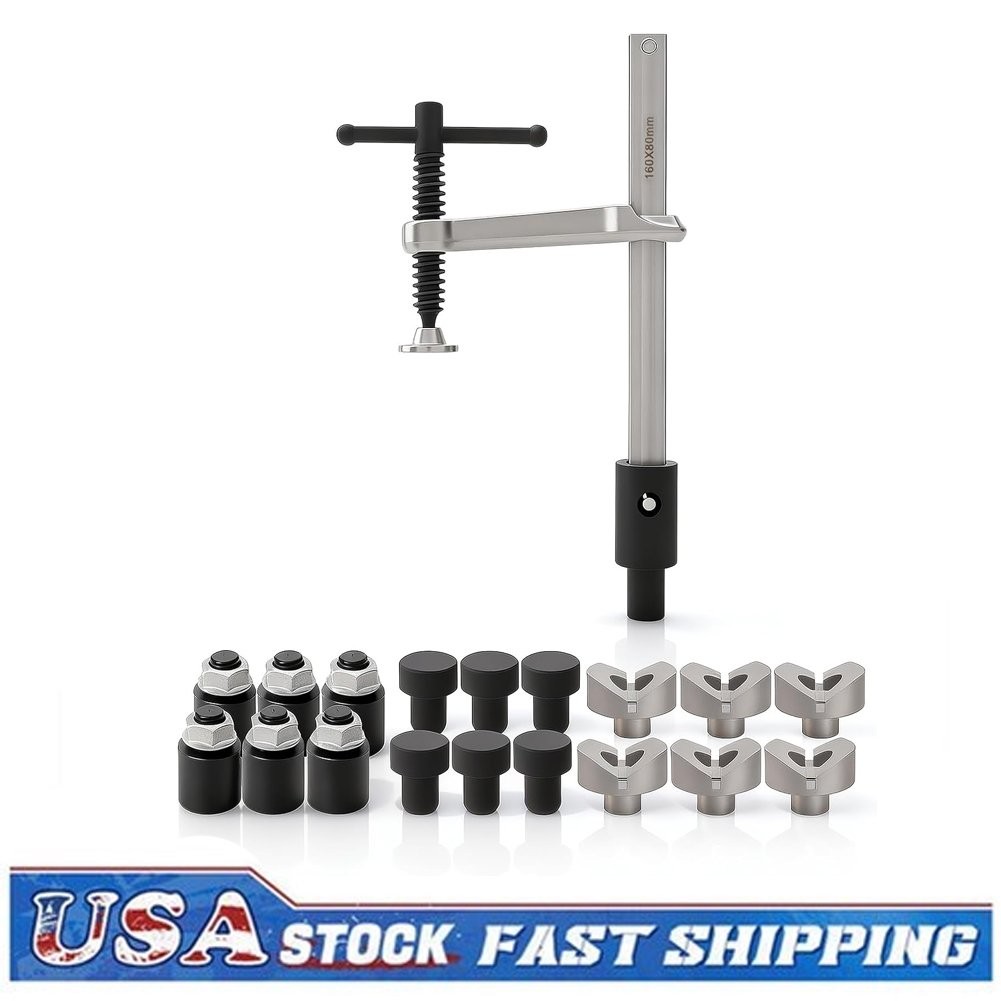 Welding Table Clamps, 19pcs V Blocks, Round Pins & Stackable Risers Accessories