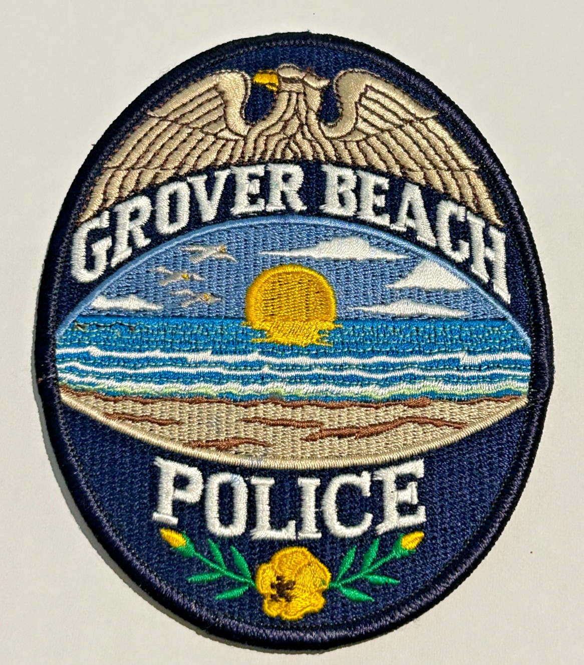 Vintage Grover Beach California Police Patch Unused