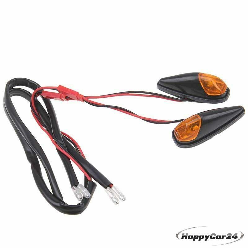 Flush Mount Turn Signal Light Motorcycle Blinker Amber For ATV Bike Universal