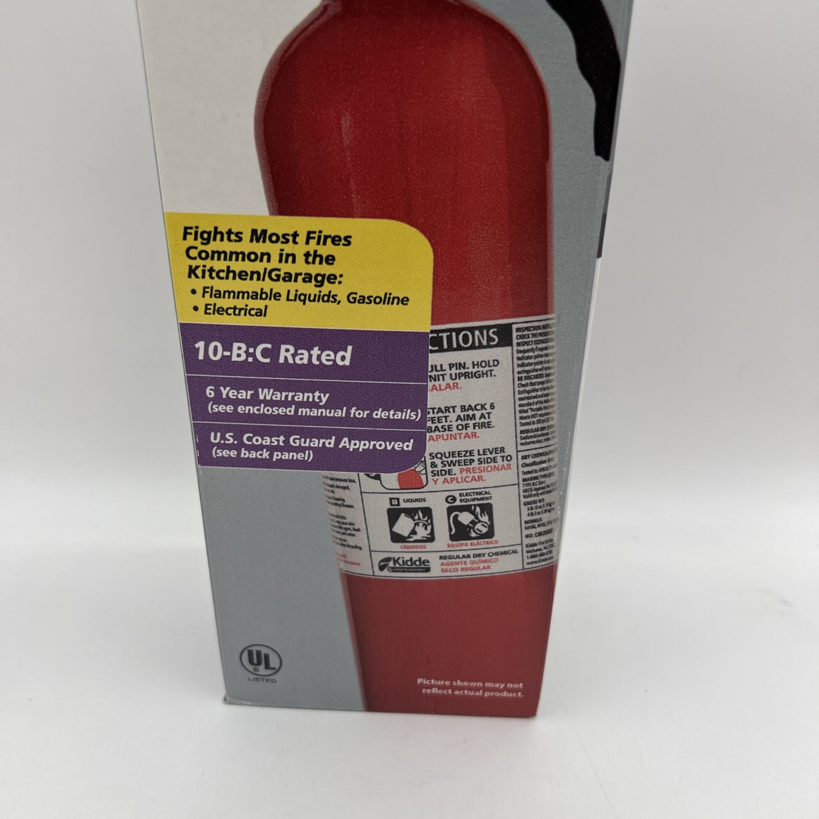 Kidde Kitchen/Garage Fire Extinguisher 10-B:C UL Rated Safety Device
