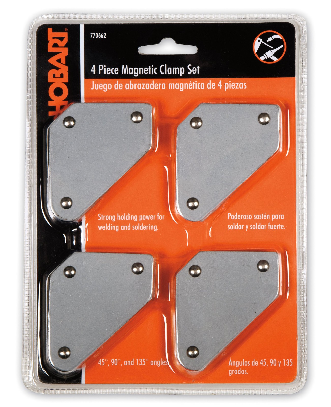 Hobart 770662 Mini Magnetic Welding Holder Set, 4-Pack