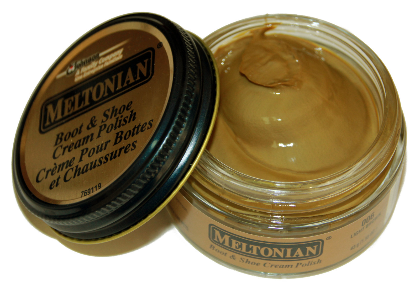 (01004) Meltonian Shoe Cream 1.55 ounce Light Brown, Wholesale Options Available