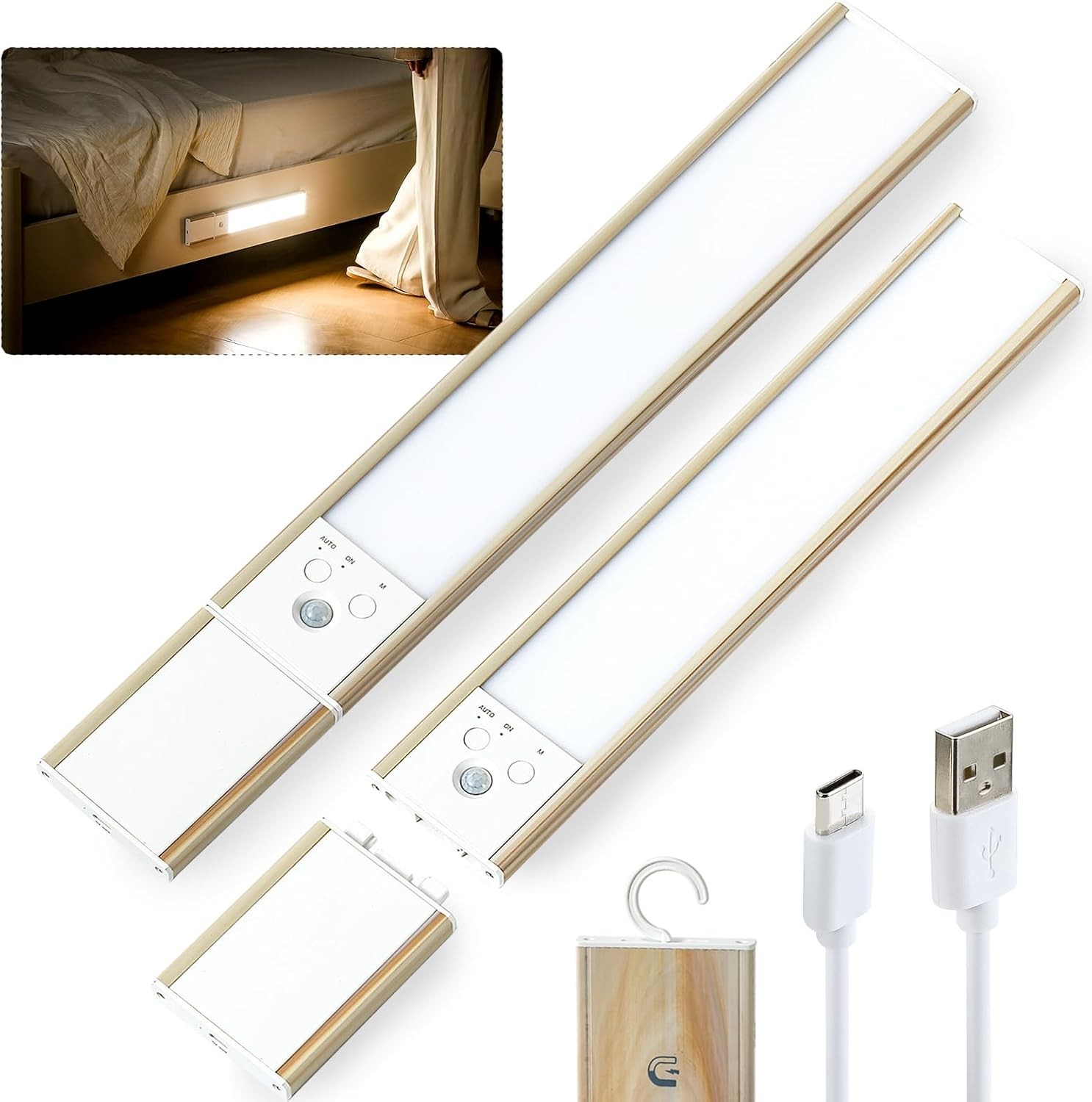 Rechargeable Battery Operated Lights, Motion Sensor Magnetic