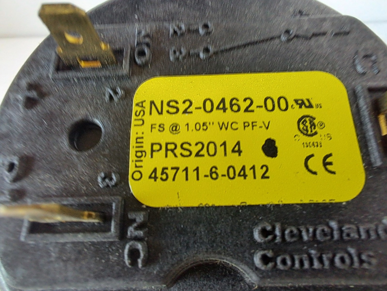 Cleveland Controls Ns2-0462-00 Plastic Air Switch