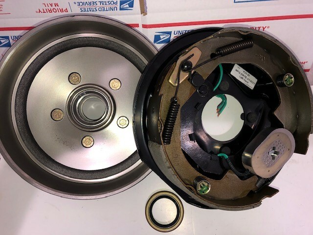 10" Trailer Brake K23-026 electric (left) Drum 8-247-5 & Seal, Ships same Day!