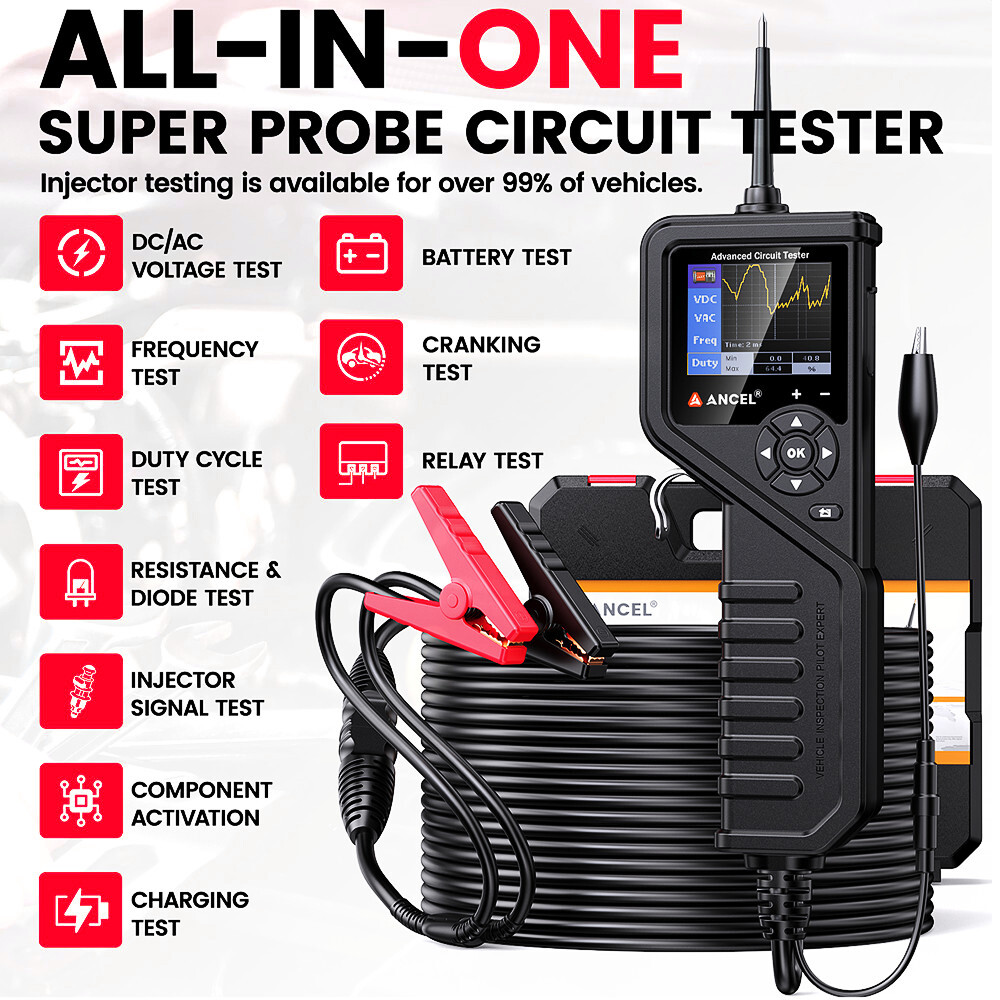 12V 24V Electrical Circuit Tester Automotive Short Breaker Finder Multimeter Kit
