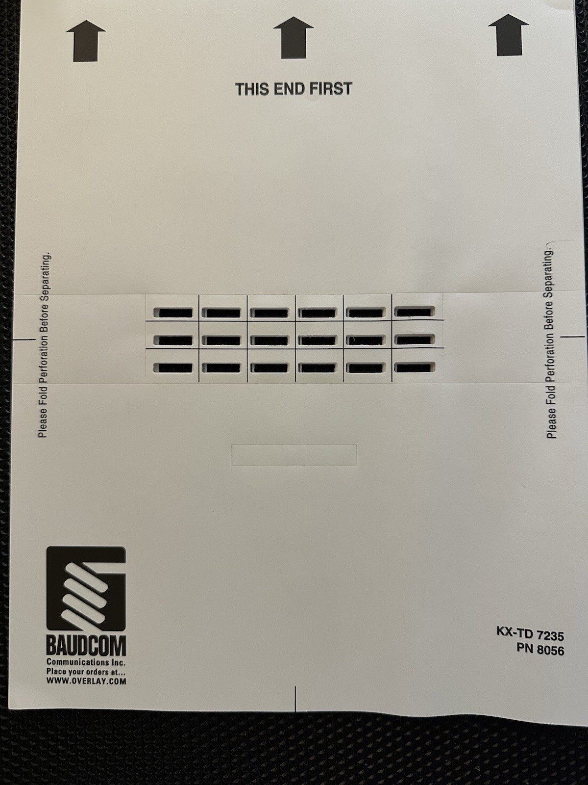 Lot of 31 Paper Desi Label Strip Panasonic KX-TD7235 Telephone