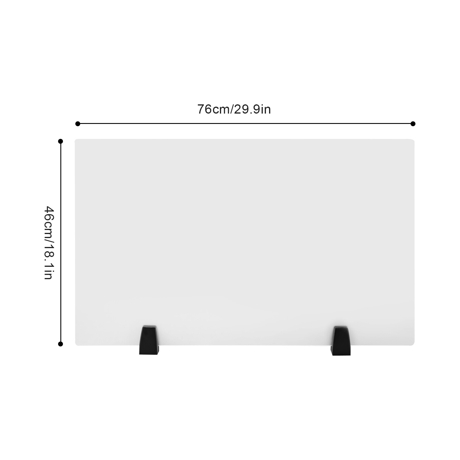 Acrylic Plexiglas Sneeze Guard Barrier Screen Food Shield Desk Divider Clear