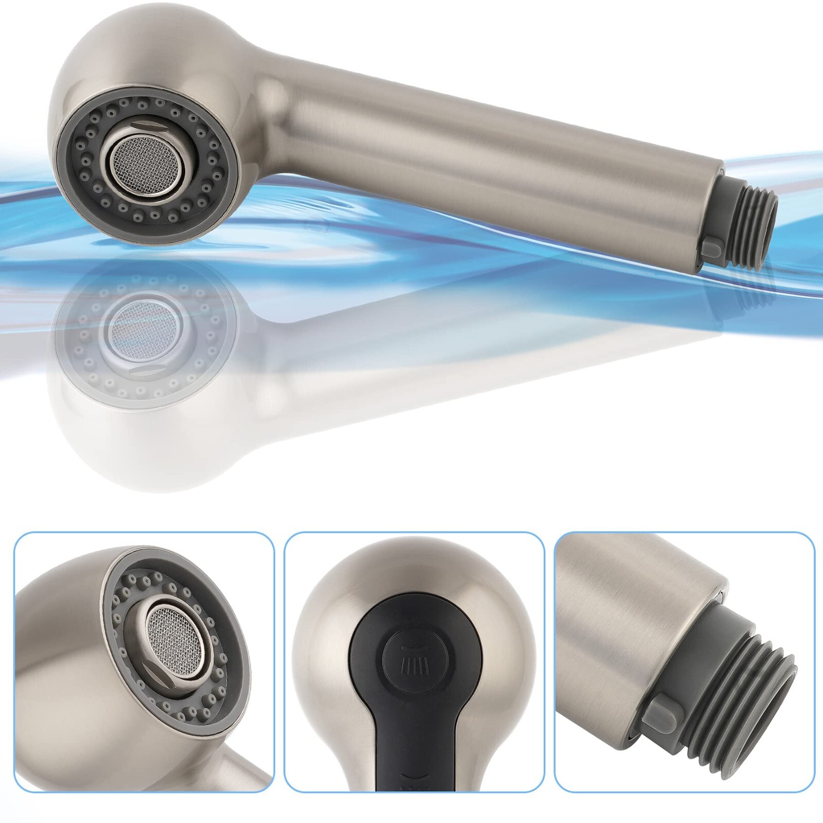 Replacement Sprayer Pull Out Spray Head For Kitchen Sink Pull-Down Faucet G1/2