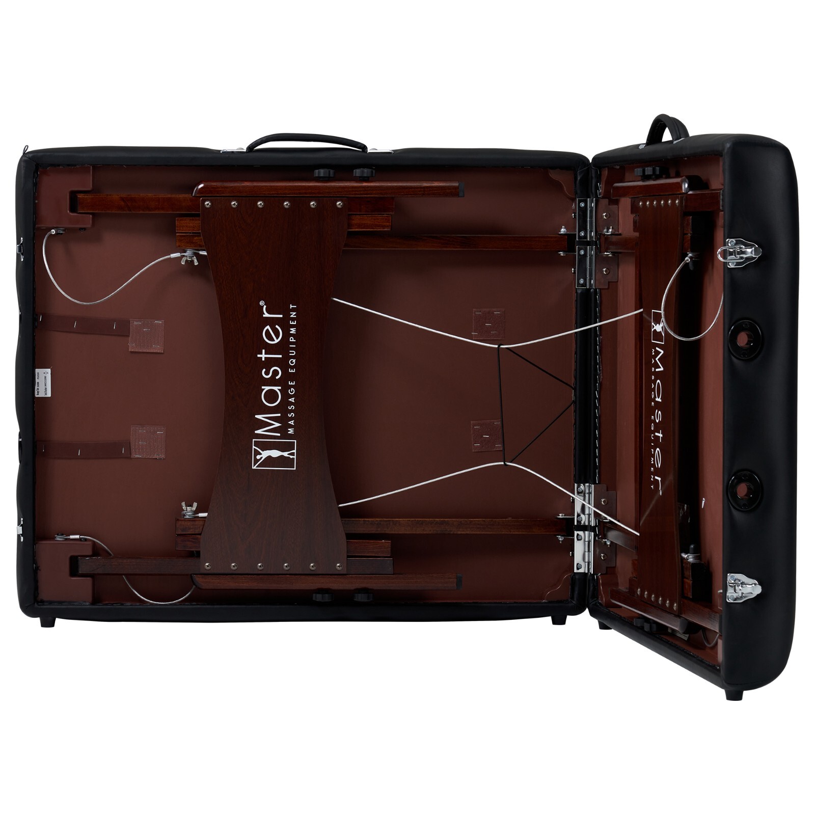 Master Massage 30" Newport Portable Cable Release Massage Table - Black