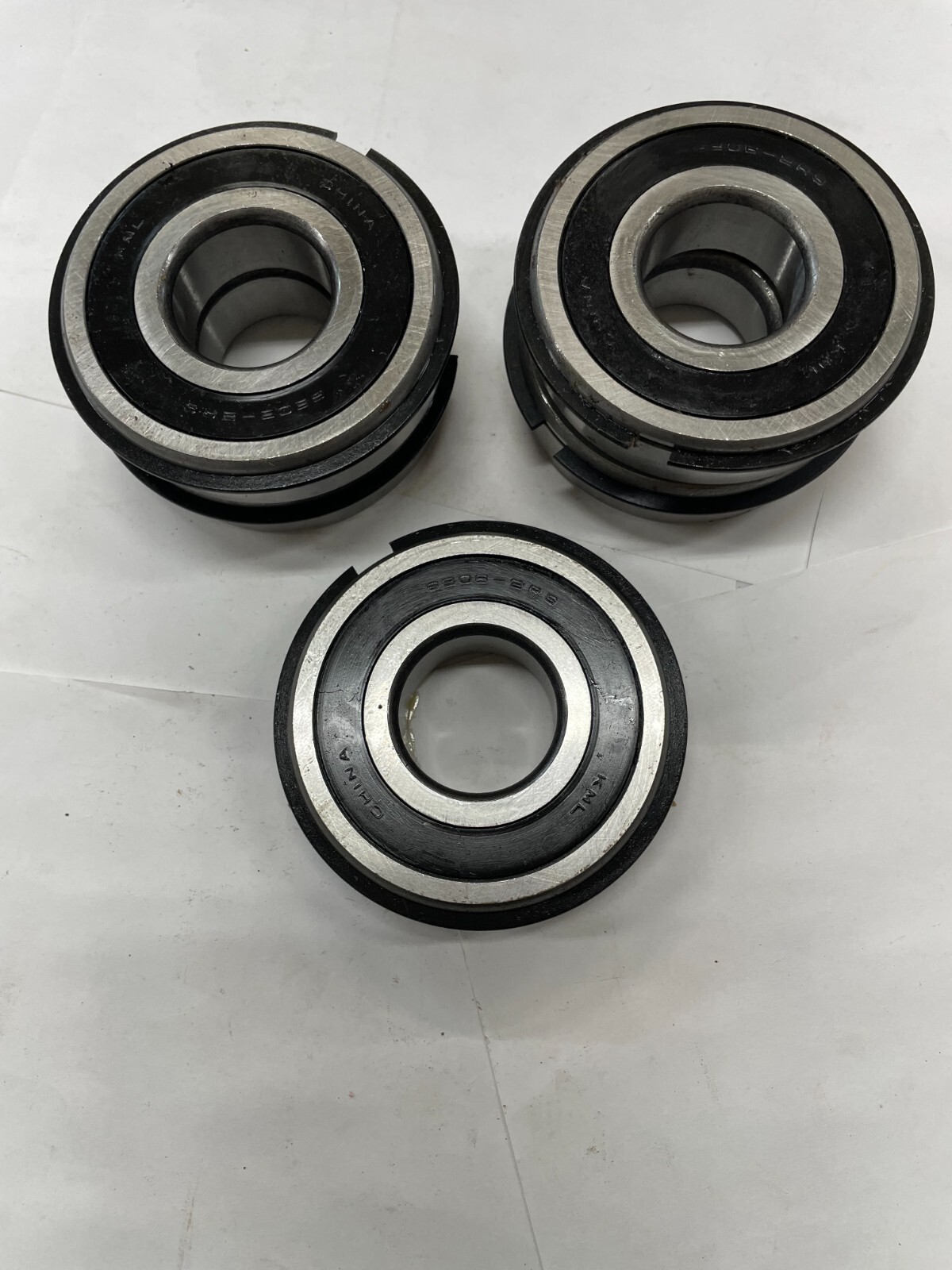 5X 6306-2RS-NR BEARING WITH SNAP RING GROOVE 30x72x19 MM