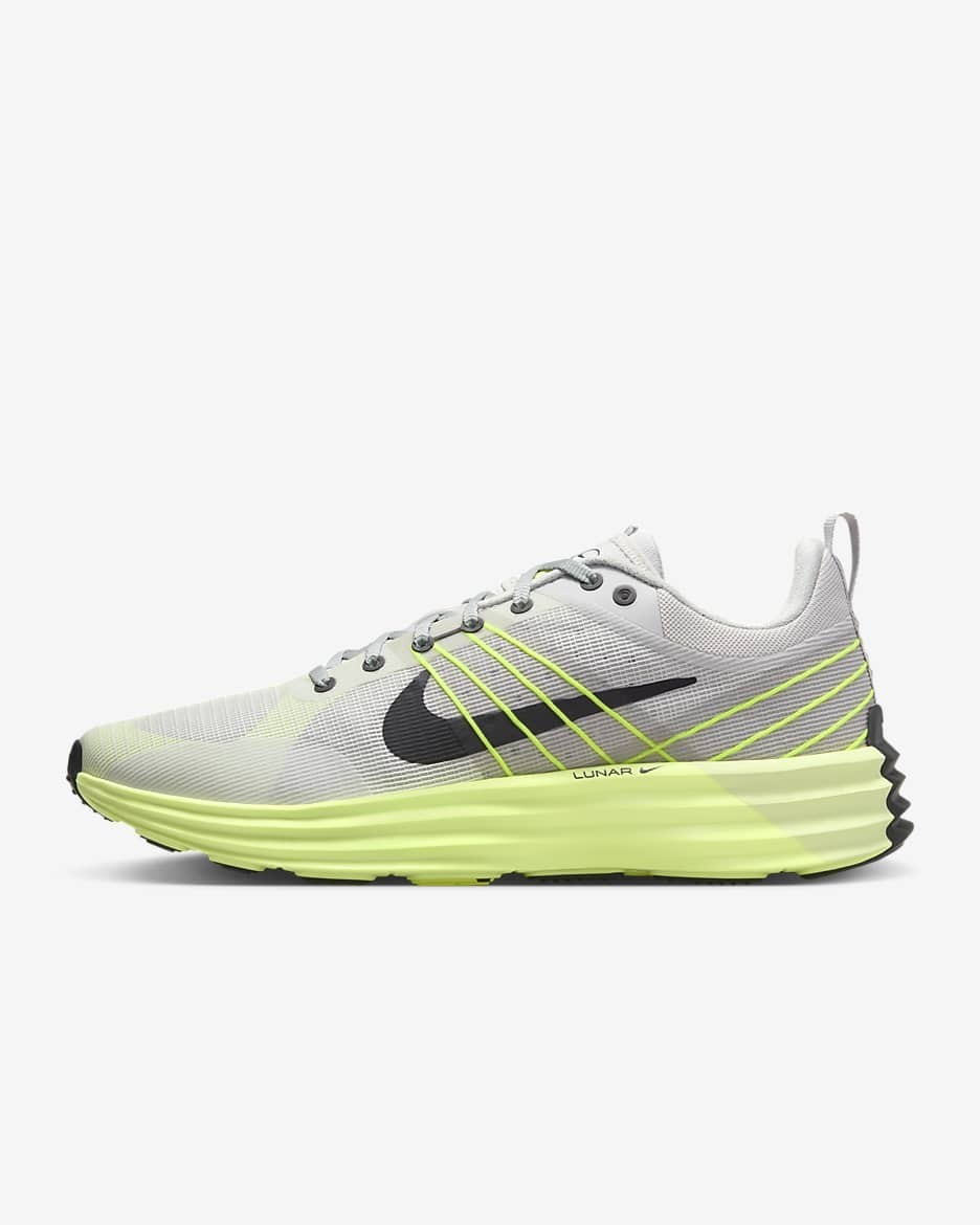 Size 13 Men Nike Lunar Roam Neutral Grey Volt HV0812-011 Running Shoes New NoLid
