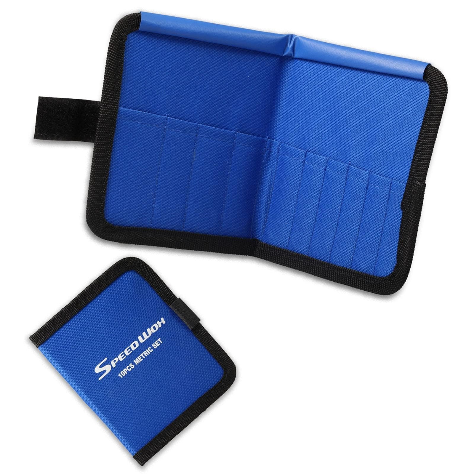 SPEEDWOX Wrench Tool Storage Bag, 10 Pockets, Pouch Metric Pouch, Blue