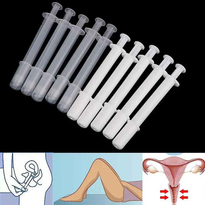 10 Pcs Vaginal Applicator Lubricant Injector Syringe Lube Anal Nasal Launcher