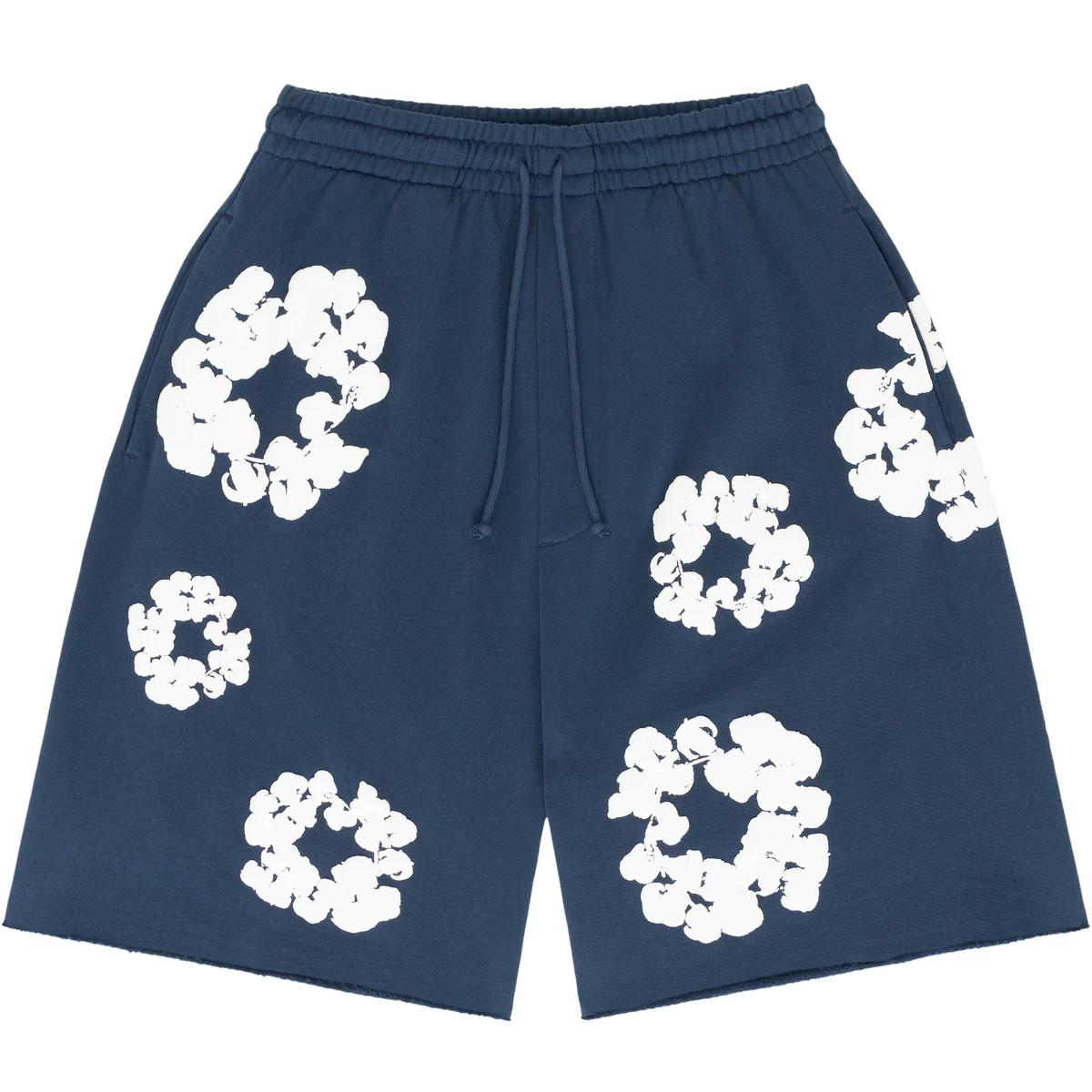 Denim Tears Cotton Wreath Navy Shorts