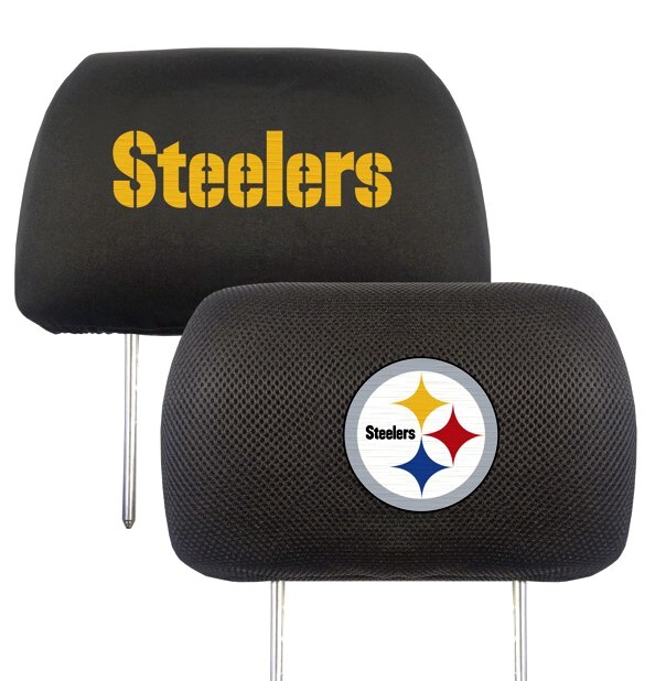 Pittsburgh Steelers Embroidered Headrest Covers -Set of 2- NFL Licensed Car SUV