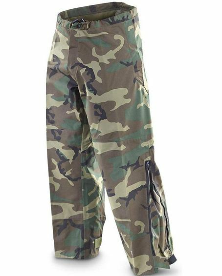 USGI ECWCS Cold Weather Camo BDU WOODLAND GORETEX PANTS Trousers XSmall Long SL
