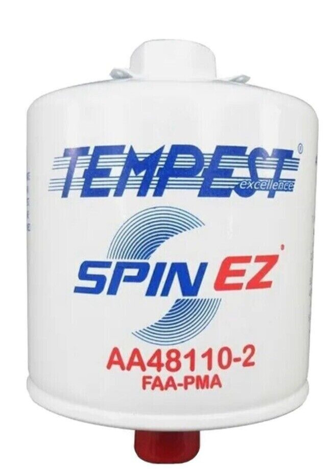 TEMPEST AA48110-2 OIL FILTER Spin-EZ for AIRCRAFT, Equivalent Champion CH48110-1