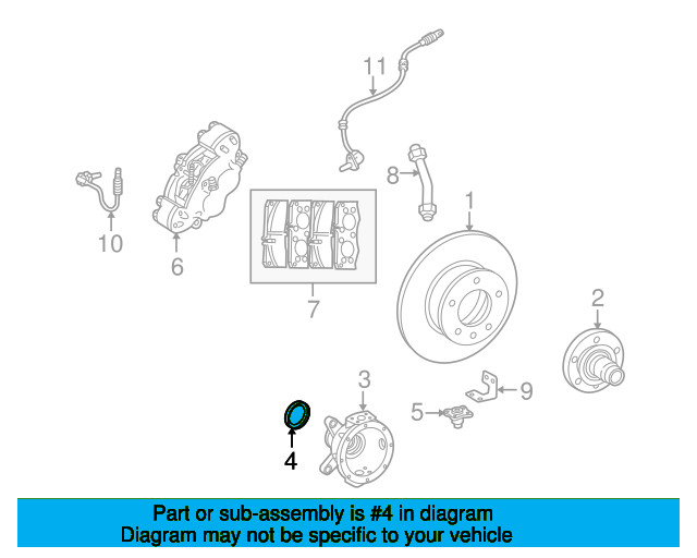 Mercedes-Benz G-Class W463 Steering Knuckle Seal A4633370119