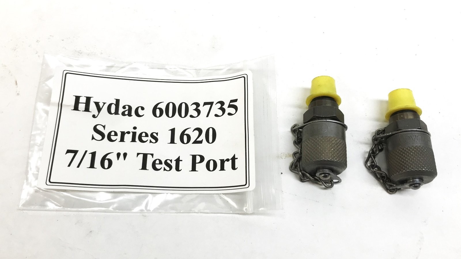 Hydac 1620 Series 7/16-20 UNF Test Port 6003735 [Lot of 2] NOS