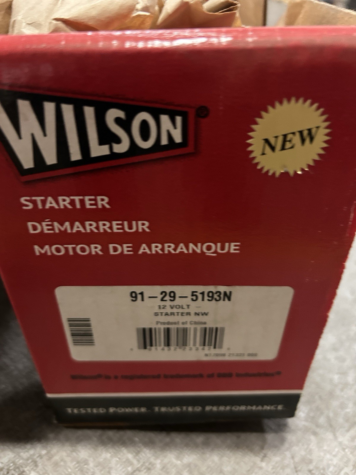 Wilson 91-29-5193N Starter