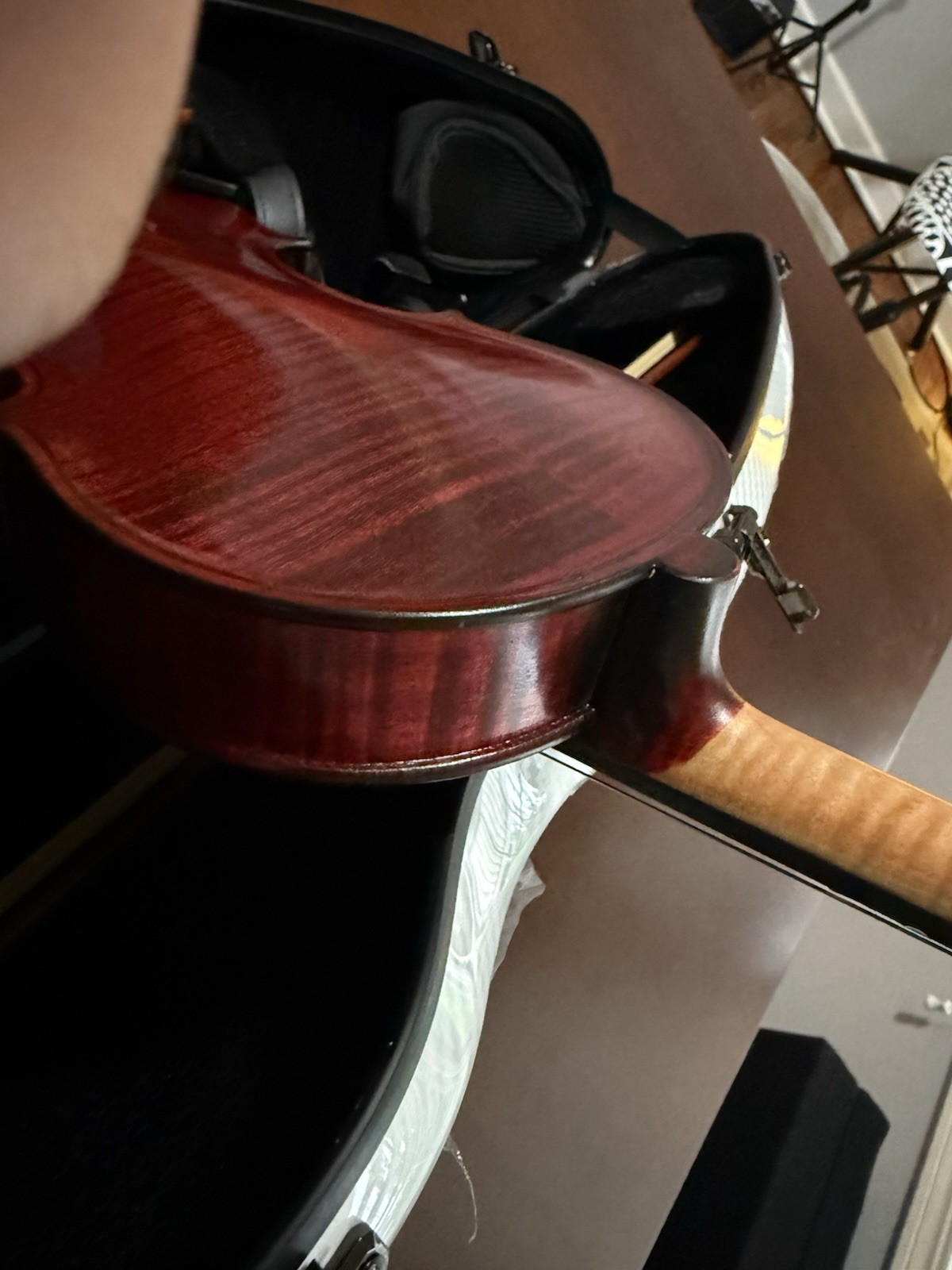 New 4/4 violin Solid flamed maple back spruce top hand carved