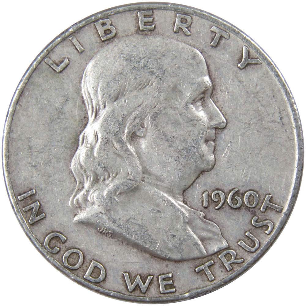 1960 D Franklin Half Dollar Circulated Silver 50c Coin Collectible
