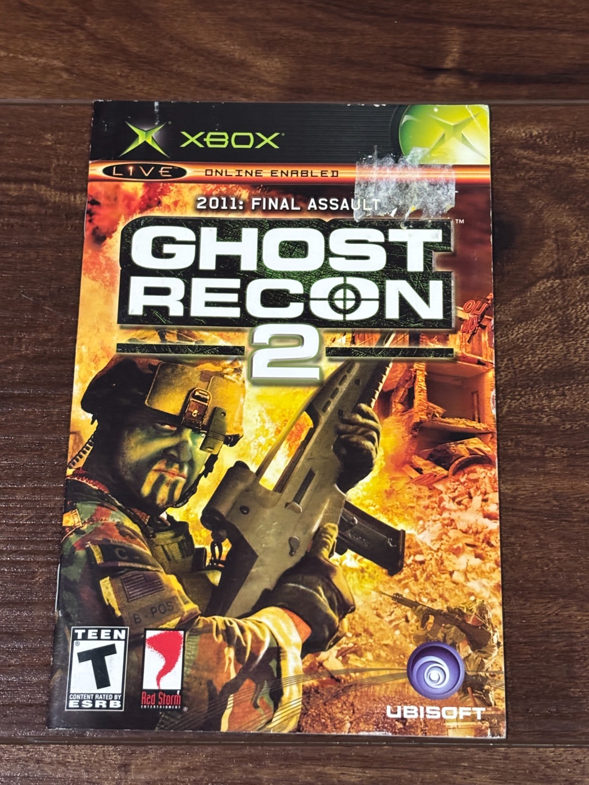 Tom Clancy's Ghost Recon 2 2011 Final Assault XBOX Instruction Manual Only