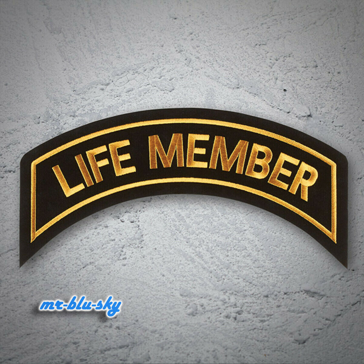 Large Life Member Gold Patch ~ Harley Davidson Owners Group H.O.G.