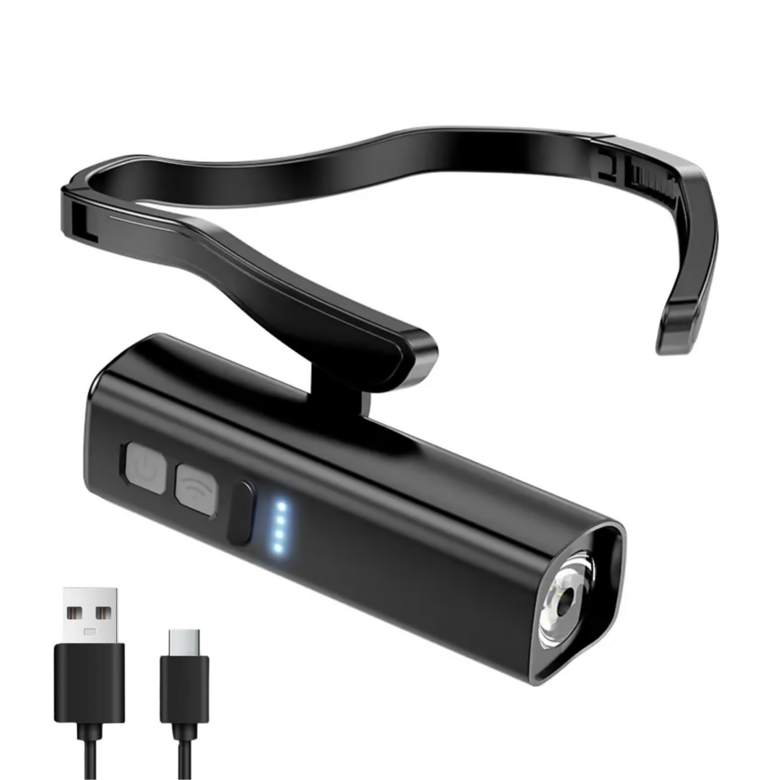 LED Ear Hook Light Motion Sensor 1000mAh Battery for Night Hiking Trail Running