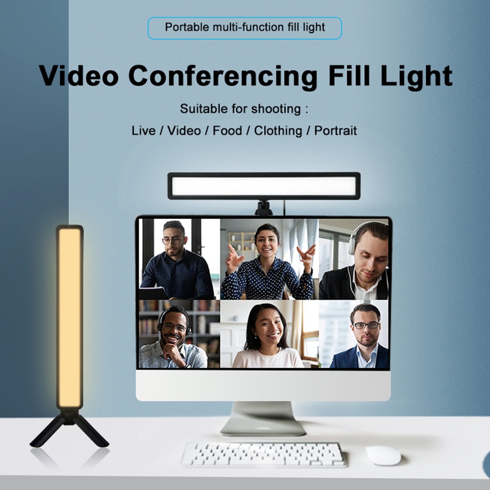 WS66 RGB LED Video Light Fill Light Video Camera Mobile Phone Live Photography.