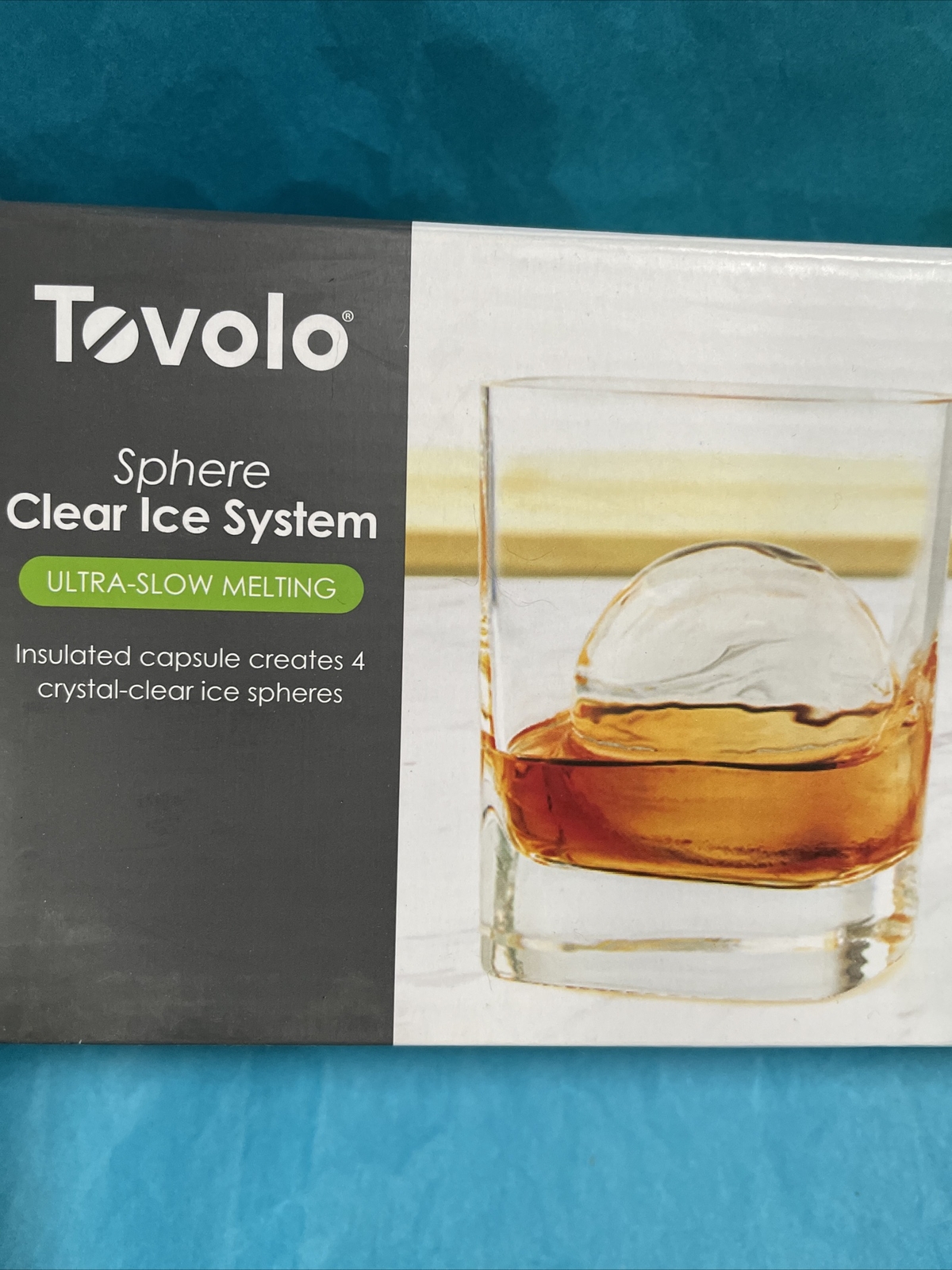 Tovolo Ultra Clear Sphere Ice Molds -Set Of 4  Insulated Capsules Slow Melting