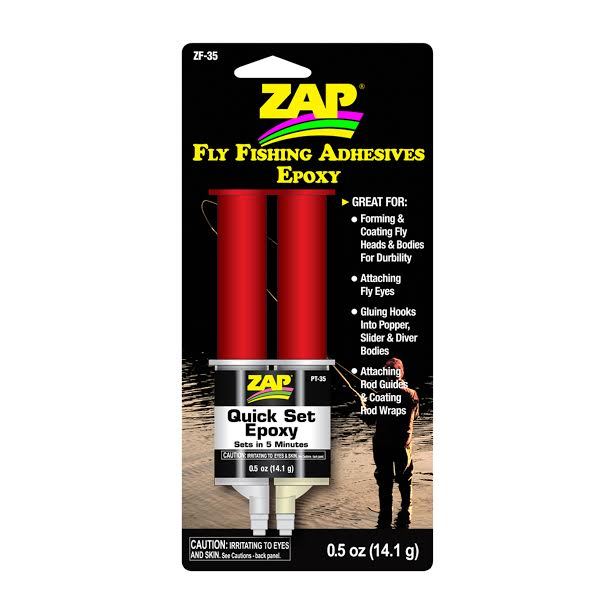 Zap Fly Fishing Adhesive ZF-35 Quick Set Epoxy