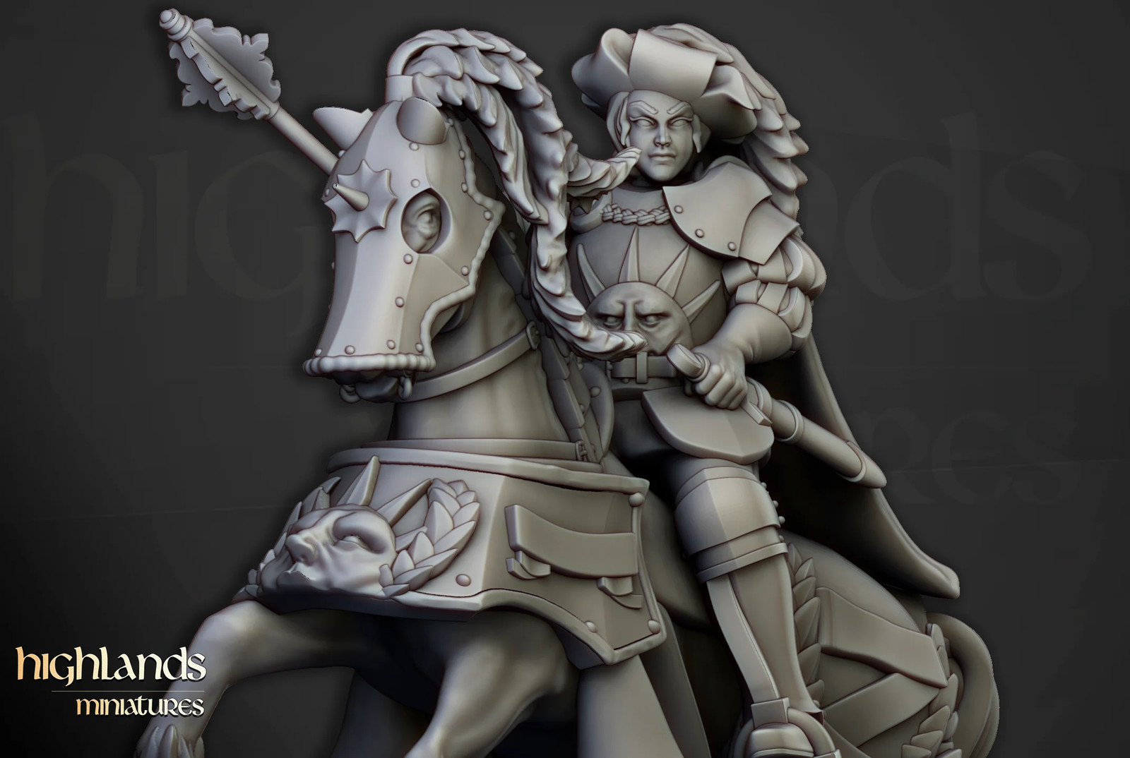 Baroness of Lunnenburg - 28-32mm Sunland - Resin Tabletop Miniature