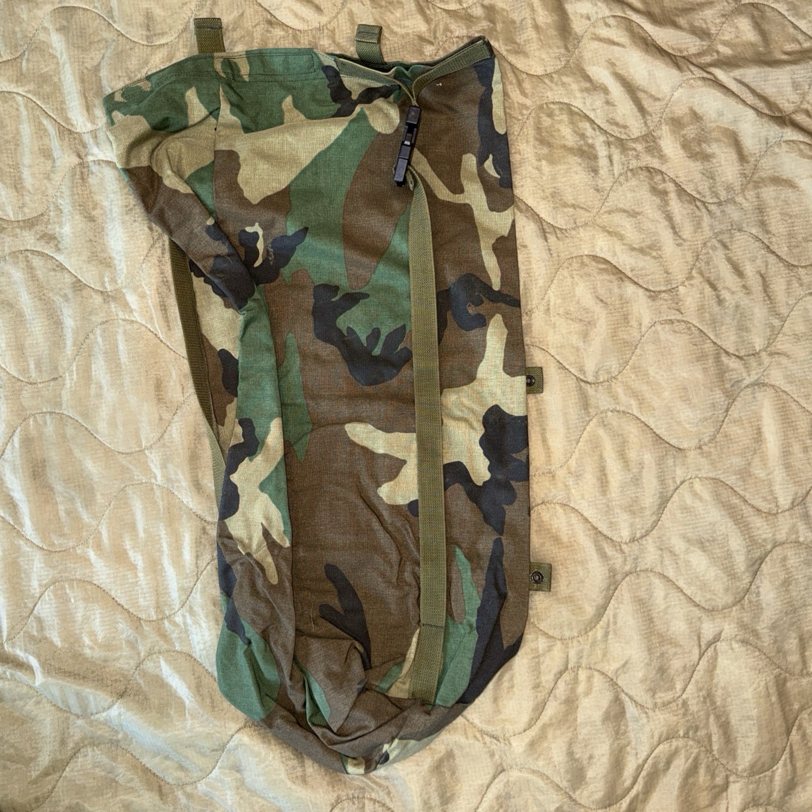 MOLLE II Woodland Camo Compression Stuff Sack
